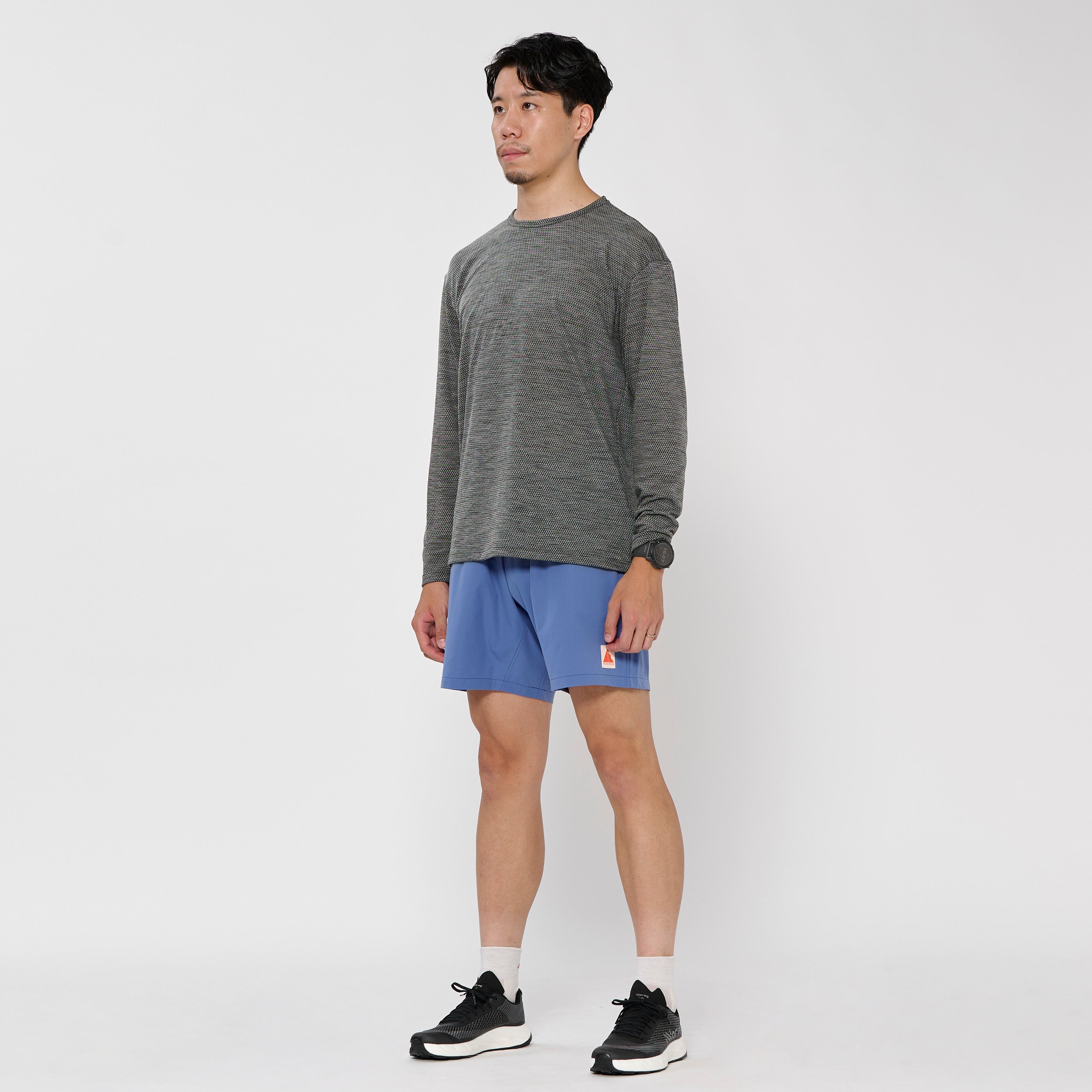 WOOL MESH T-SHIRT LONG SLEEVE (UNISEX) | メリノウール トップス