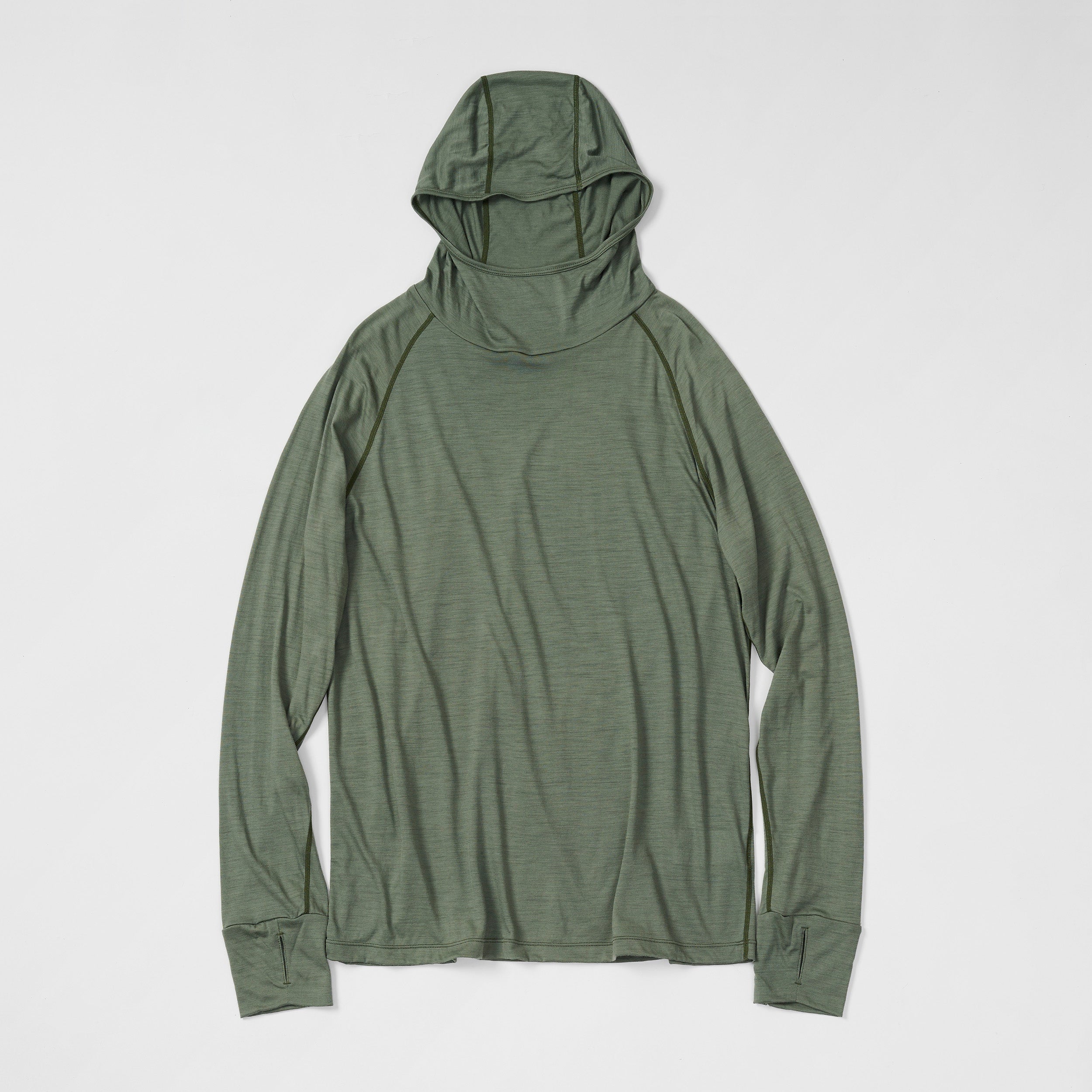 WOOL LIGHT HOODIE(UNISEX) | メリノウール | ハイキング | フーディ