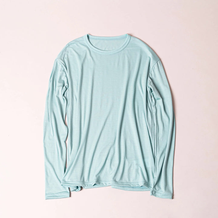 SMOOTH WOOL T-SHIRT LONG SLEEVE(UNISEX)