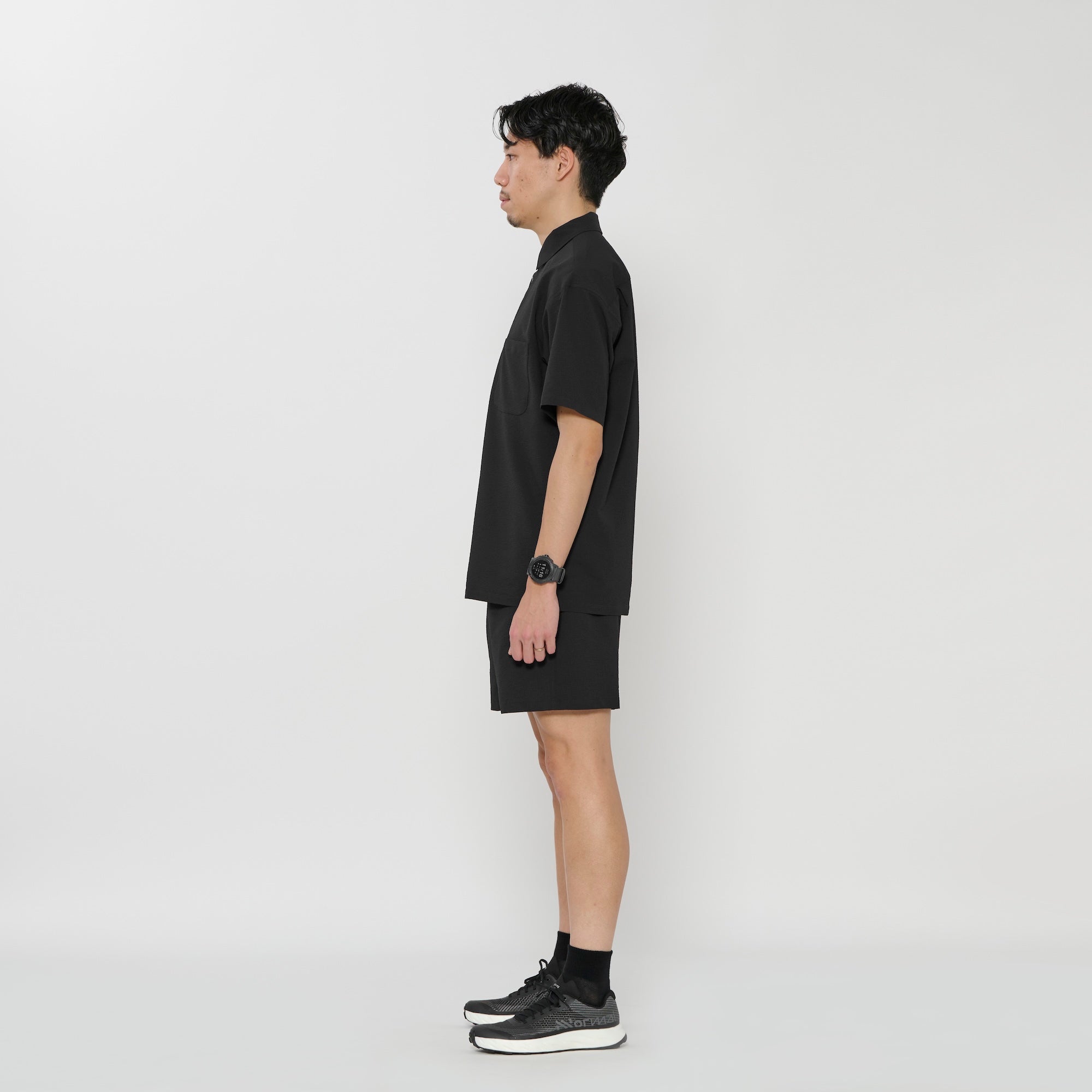 Hereness アウトドア　シアサッカーシャツ　Mサイズ Outdoor Seersucker Shirt | トップス シャツ ユニセックス シア
