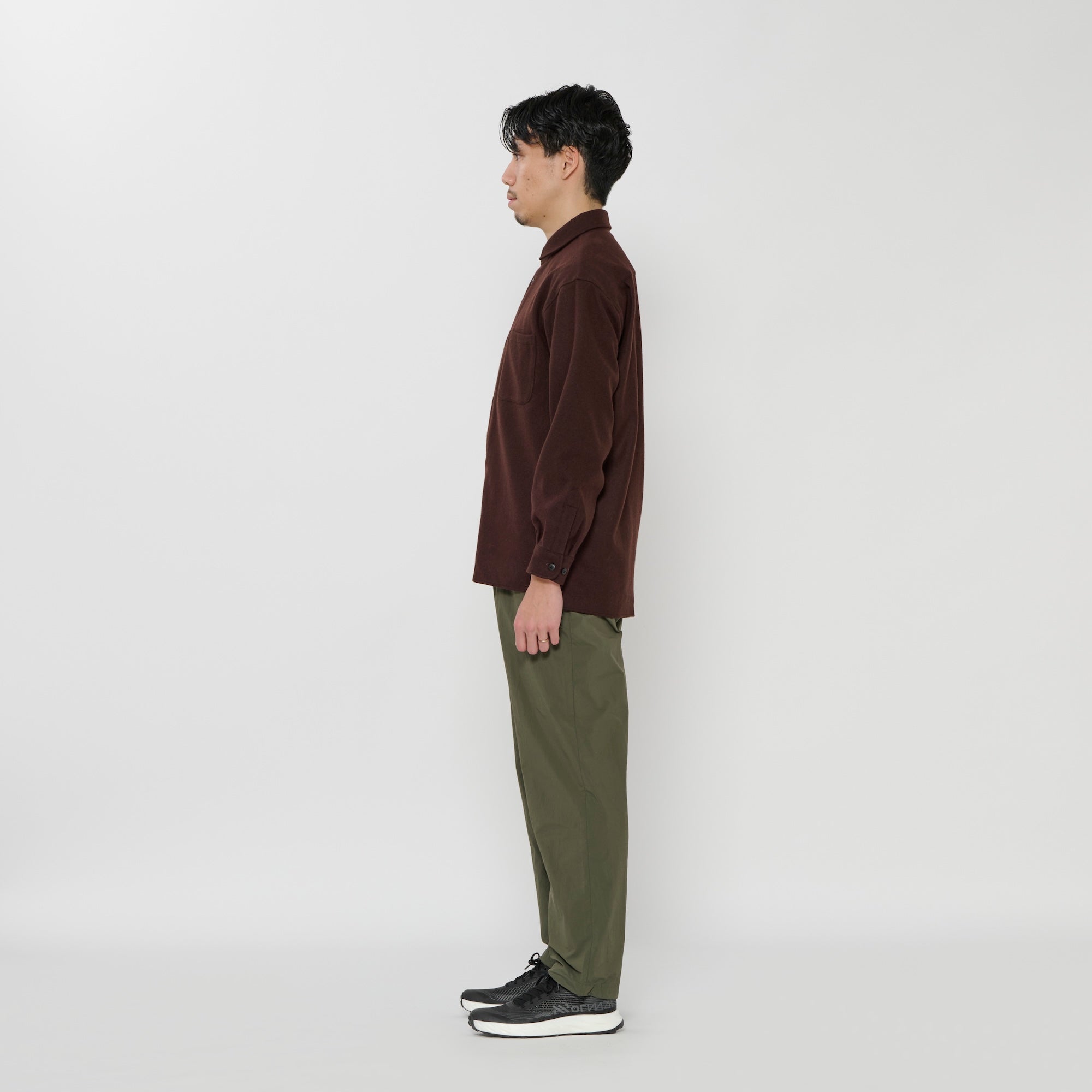 REAL WOOL FLANNEL SHIRT | メリノウール フランネル トップス ユニ