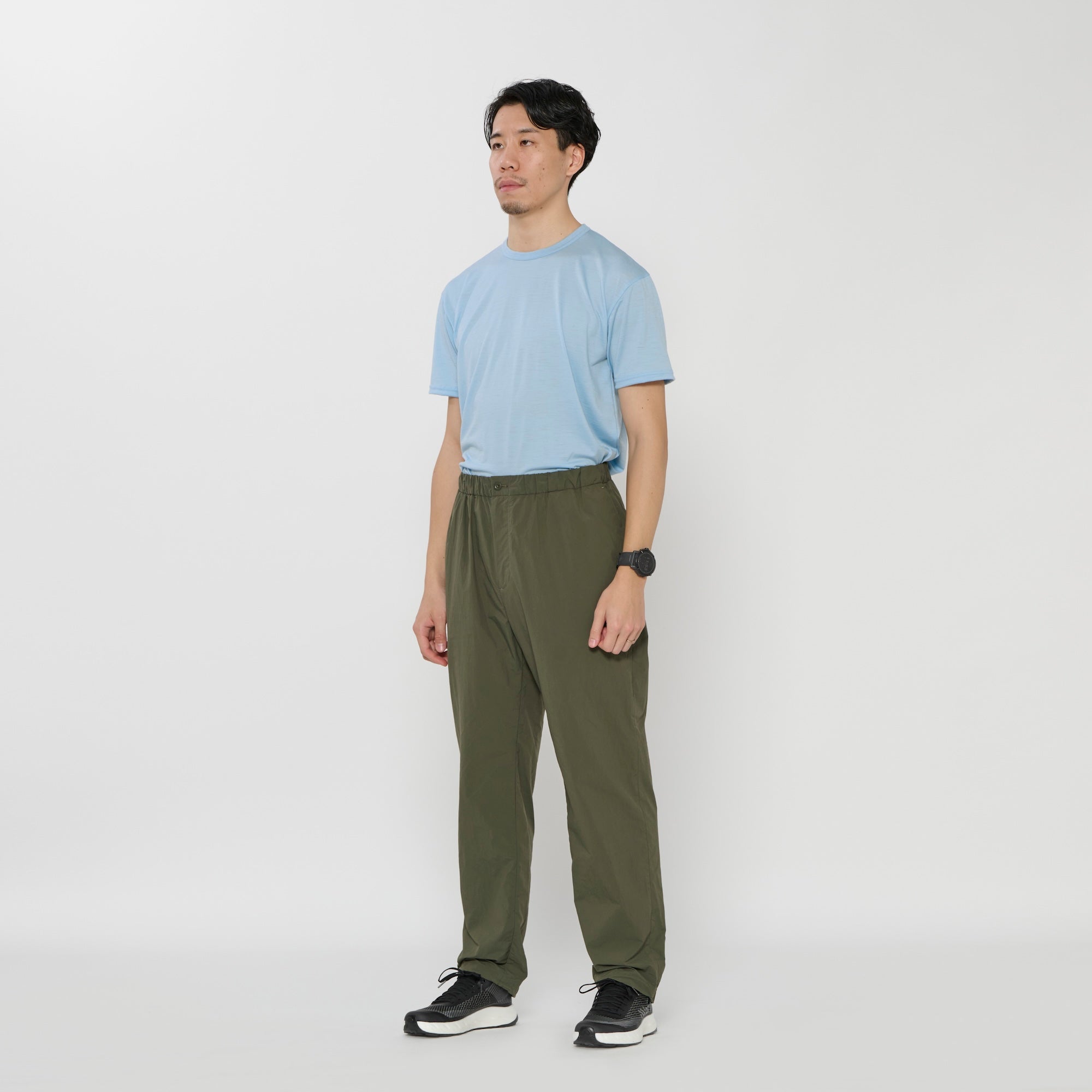 美品 完売品 ヒアネス SUGARCANE LONG PANTS (MEN) HERENESS サトウキビ繊維 ボトムス メンズ | SUGARCANE LONG PANTS(MEN
