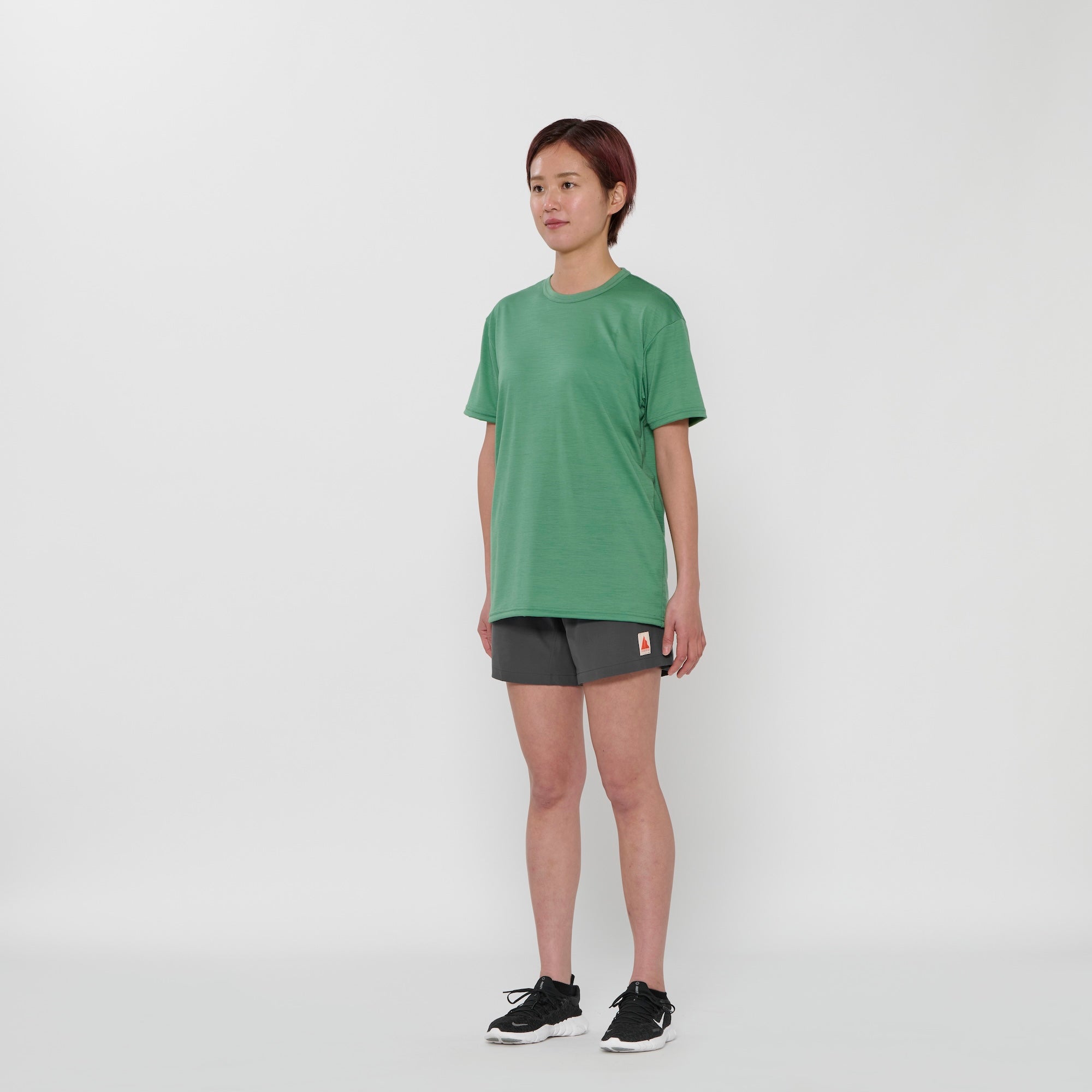 ウォーキング・ランニングウェア HERENESS SMOOTH WOOL T-SHIRT SMOOTH WOOL T-SHIRT 2(UNISEX) | Merino wool T-shirt unisex Hiking