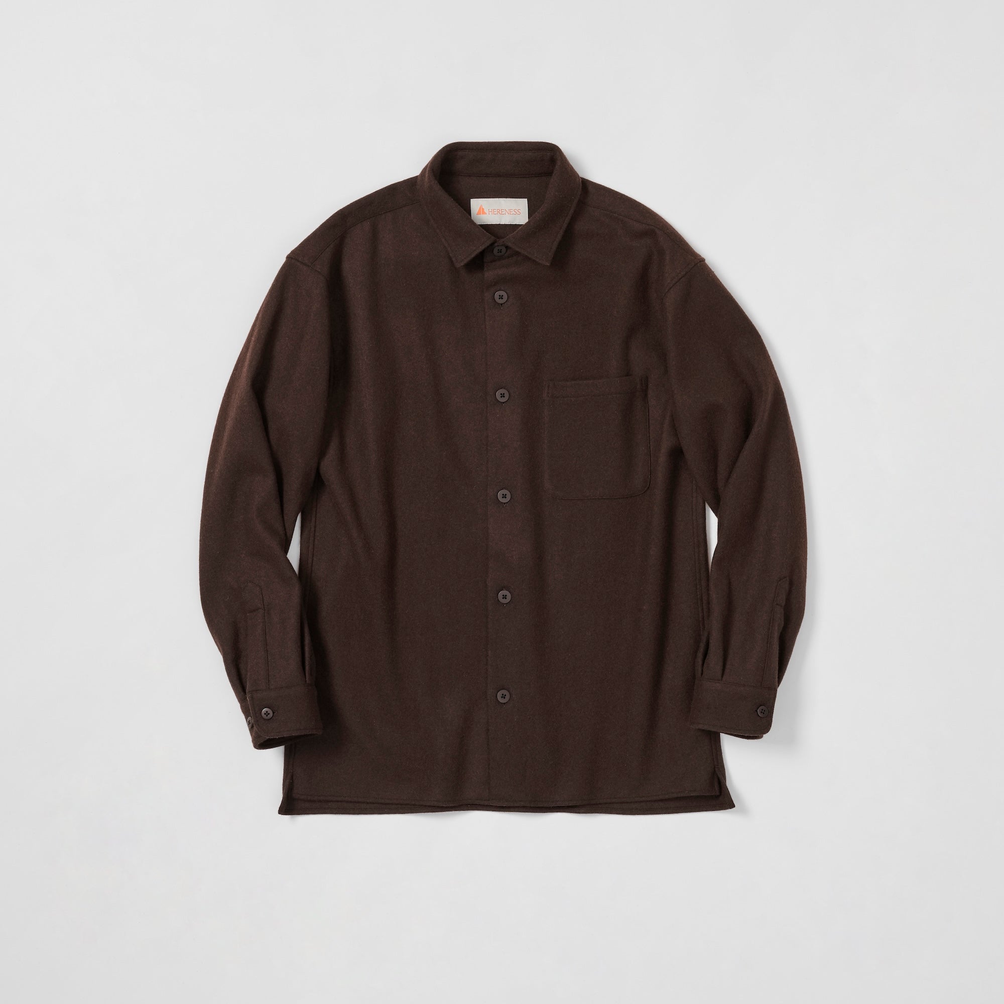 REAL WOOL FLANNEL SHIRT | メリノウール フランネル トップス ユニ