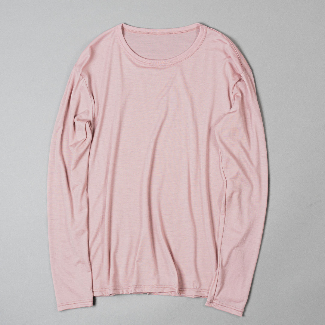 SMOOTH WOOL T-SHIRT LONG SLEEVE(UNISEX)