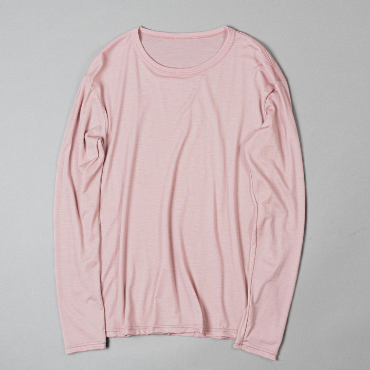 SMOOTH WOOL T-SHIRT LONG SLEEVE(UNISEX)